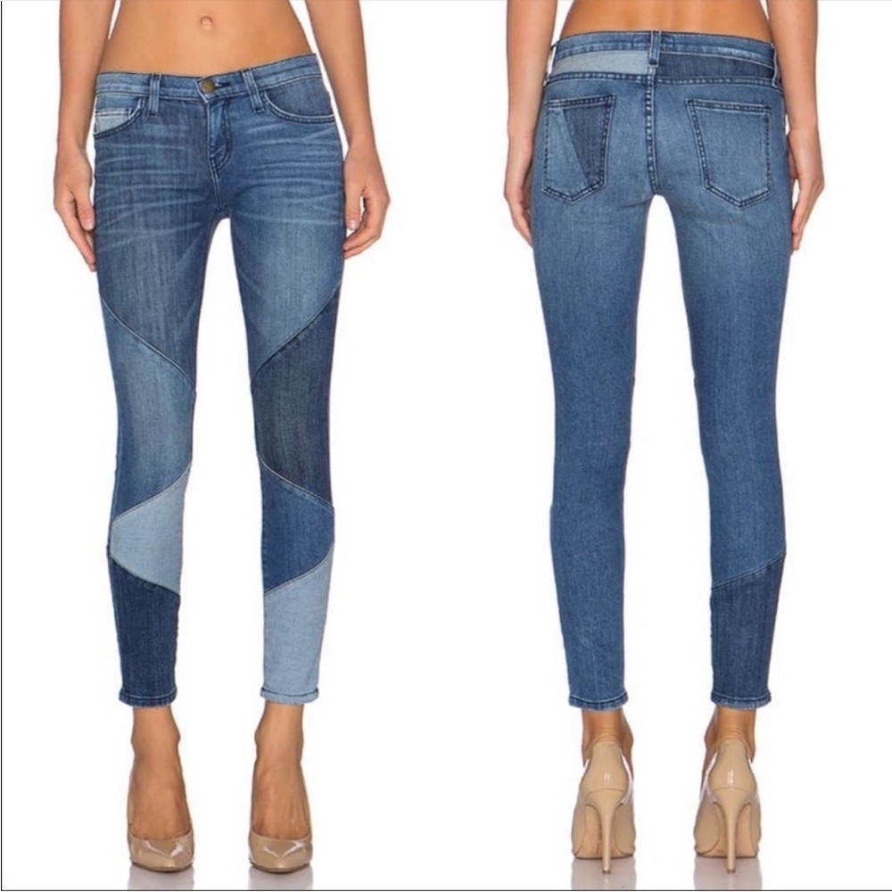 Current Elliott The Stiletro Patchwork Jeans Size 27